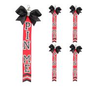 omiinitio Lot de 5 porte-clés à thème juble - Accessoires - Broche ruban - Pendentif pour équipe et fête d'amitié - Cadeau de jubilation pour les sportifs