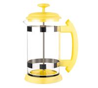 omiinitio Machine à café de qualité supérieure avec cadre en acier inoxydable et verre Easy Crean Filtre pour brassage domestique Presse française Machine à café en acier inoxydable et verre