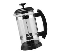 omiinitio Machine à café de qualité supérieure avec cadre en acier inoxydable et verre Easy Crean Filtre pour brassage domestique Presse française Machine à café en acier inoxydable et verre