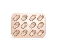 omiinitio Moule à madeleine anti-adhésif - 6/12 cavités - En acier au carbone - Passe au four - Pour la cuisine, la pâtisserie, le dessert, le plateau, la poêle - De qualité alimentaire