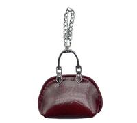 omiinitio Petit sac à main en PU souple Porte-clés Portable Porte-clé Charme Idéal pour les voyages et les accessoires de sac à dos en plein air, Château en cuir ciré à l'huile