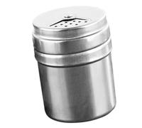 omiinitio Pots à épices élégants en acier inoxydable Récipient à épices tendance Pot à épices en verre Parfait pour embellir votre table à manger