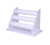 omiinitio Présentoir en Plastique à 3 Niveaux pour Bracelets et Bracelets Chouchou Porte-Bijoux avec Niveaux Amovibles Pour La Vente Au Détail