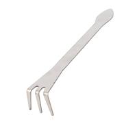 omiinitio Râteau ergonomique à 3 broches pour bonsaï - Outil de jardinage en acier facile pour un détachement efficace du sol et un retrait des mauvaises herbes dans les jardins