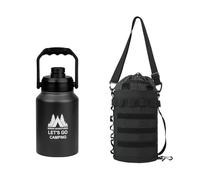 omiinitio Refroidisseur de camping anti-fuite Fûts Portable Plage Pique-niques Patinoire Avec Manches Pour Camping Randonnée Activité Portables Boissons Isolées