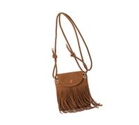 omiinitio Sac à bandoulière élégant pour femme avec design à franges et sangle réglable. Sacs à bandoulière pour se déplacer et faire du shopping. Sac élégant style français, marron