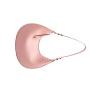 omiinitio Sac à bandoulière en cuir synthétique pour femmes Attelle élégante Couleur unie Peakpit Sac à main tendance pour femmes Aisselles Main tout match Épaule Couleur unie sous les bras, rose