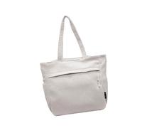 omiinitio Sac d'acheteur spacieux pour femme Pratique Toile Sac à main à bandoulière Sac à main Convient pour les trajets d'apprentissage et de voyage Sac en toile Convient pour les trajets, Blanc.