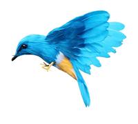 omiinitio Statue réaliste de décoration d'oiseau à plumes pour décoration créative de jardin d'intérieur comme un oiseau à plumes