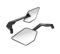omiinitio Verre de vélo design large avec résolution améliorée - Large couverture d'alignement - Construction robuste en aluminium - Rétroviseurs latéraux en alliage d'aluminium