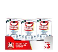 Omino Bianco - Additif Machine à laver Blanc Vivo en Poudre pour lessive, Action Blanche, Spécifique pour les tissus blancs, 500 g x 3