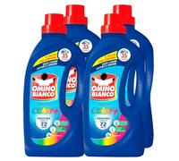 Omino Bianco - Lessive Laveuse Liquide Color+, Spécifique pour les Vêtements Colorés, Technologie Sauve les Couleurs et Capture le Grisur, 35 Lavages, 1400 ml x 4 Flacons