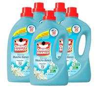 Omino Bianco - Lessive Machine à laver liquide, parfum frais avec essence de mousse blanche, 52 lavages, 2000 ml x 5 paquets