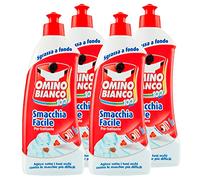 Omino Bianco - Pré-traitant Détachant Facile, Détachant à lessive, Doux sur les tissus, pour vêtements foncés et colorés, 500 ml x 4 pièces