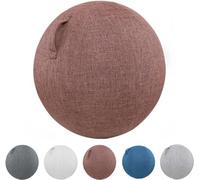 OMIREL Housse Ballon Gym Housse Ballon de Exercice Housse 55/65/75Cm Housse de Protection pour Balle de Yoga/Exercice/Balle D'équilibre pour Fitness Le Yoga,Marron,75cm