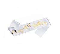 OMISS Echarpe It's My 40th Birthday pour un Anniversaire - Texte en Anglais - A Porter le Jour J pour vos 40 ans (40th)