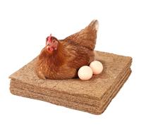 OMISTAR Lot de 10 tapis de nidification pour poulailler, 30,5 x 30,5 cm, en fibre de coco, lavables, réutilisables, antidérapants