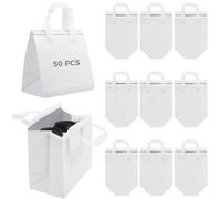 OMISTAR Lot de 50 sacs isothermes à emporter, 24,1 x 15,2 x 24,1 cm, sacs isothermes pour café, lait, thé, aliments chauds et froids, sacs de livraison de pizza, sacs pour restaurant, épicerie