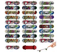 OMJMYY 30 Pièces Mini Skate Doigt Finger Skate,Finger Skateboard Professionnels Mini Planche à Roulettes pour Enfants Planches à Doigts Stylées pour Enfants Anniversaires Cadeau de Noël