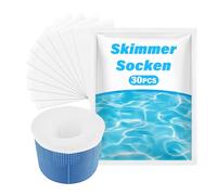 OMJMYY Chaussette Skimmer Piscine 30 Pièces Chaussettes de Skimmer Filtre Skimmer Piscine Réutilisable Chaussette Filtre Piscine pour Eliminer Efficacement la Saleté Feuilles et Impuretés
