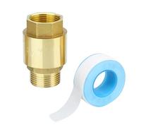 OMJMYY Clapet Anti-retour en Laiton 3/4" DN20 Clapet Anti Retour Universel avec Filetage Intérieur et Filetage Extérieur Clapets de Retenue Vertical en Laiton Étanche pour Pompe Jardin Lave-linge