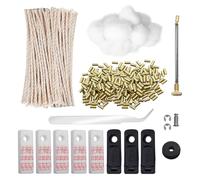 OMJMYY Kit de réparation Universel de Briquet,Ensemble d'accessoires pour Briquet à Essence,Paquet De Réparation De Rechange pour Comprenant des Silex,du Coton,Une mèche,Joint,Feutre