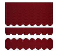 OMJMYY Lot de 32 bardeaux de toit autocollants pour nichoir à oiseaux, mini bardeaux de toit en carton goudronné étanche pour nichoir à oiseaux, nichoir à insectes, niche pour chien, clapier (vin