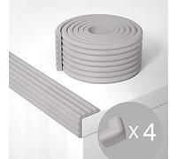 Ommda Protection coin Adhésifs Imperméable Mousse Souple Protection Angle Protege coin Meuble Bebe 2m Protection de bord + 4 Pièces Protections d’angles