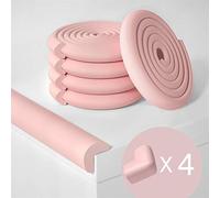 Ommda Protection coin Adhésifs Imperméable Mousse Souple Protection Angle Protege coin Meuble Bebe 2m Protection de bord + 4 Pièces Protections d’angles