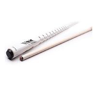 Ommda queue de billard americain 147cm 1/2 articulé billard en bois d'érable fait à la main vissé de 13mm Blanc