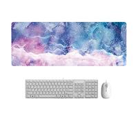 Ommda Tapis de Souris Gamer XL Antistatique Bureau Pad et Protection Motif de Marbre Tapis de Souris Mousepad Antidérapant Tapis de Bureau Style SBD1-5,32.5x24.5x0.3cm