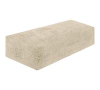 OMNANA® Coussin de yoga rectangulaire 65x30x15cm - Coussin de yoga avec rembourrage en épeautre - Coussin rectangulaire, housse en chenille, lavable - Made in Germany - Convient pour le Yin Yoga