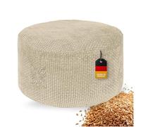 OMNANA® Cushy™ Coussin de méditation Rond - Coussin d'assise 10cm/15cm/20cm de Haut - Coussin de Yoga en Chenille avec Rembourrage en épeautre - Coussin de Sol, Coussin pour méditation & Relaxation