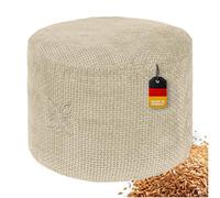 OMNANA® Cushy™ Coussin de méditation Rond - Coussin d'assise 10cm/15cm/20cm de Haut - Coussin de Yoga en Chenille avec Rembourrage en épeautre - Coussin de Sol, Coussin pour méditation & Relaxation