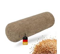 OMNANA® CUSHY™ Rouleau de yoga Ø 20cm - Rouleau de yoga avec rembourrage en épeautre - Coussin cylindrique, housse en bouclette, lavable - Made in Germany - Convient pour le Yin Yoga