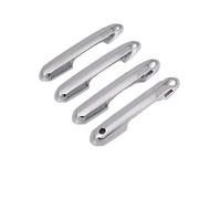 OMNHGD Moulure Protection Poignée Porte Extérieure Voiture Avec 2 Boutons Intelligents Pour Toyota Pour RAV4 2019-2025(Sliver)