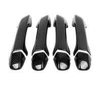 OMNHGD Pièces Extérieures Voiture Garniture Poignée Porte Latérale Pour VW Pour Tiguan L 2017-2020(No Button Set)