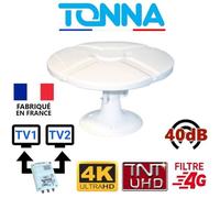 OMNI TONNA - ANTENNE CAMPING CAR 40dB TNTUHD OMNIDIRECTIONNELLE TONNA