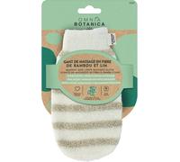 Omnia Botanica - Gant De Bain Bi-Matière - Lin Et Bambou - Massage Et Gommage Corps En Douceur - Gant De Massage - Convient À Tous Les Types De Peaux - Spa - Exfoliation Douce[Z934]