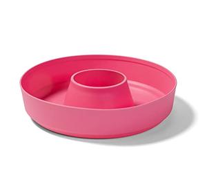 Omnia Moule en Silicone Antiadhésif pour Four, Forme Fleur, Compatible Poêle Standard, Passe au Lave-Vaisselle, Gâteaux et Pains, Rose