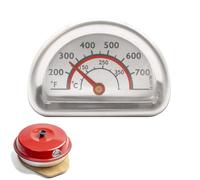 Omnia Thermomètre analogique en acier inoxydable avec sonde de 7 cm (0 °C à 400 °C)