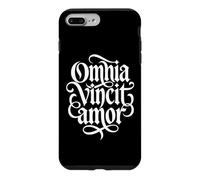 Omnia Vincit Amor Love Will Prevail Gothic Script Coque pour iPhone 7 Plus/8 Plus