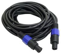 OmniaLaser OL-SPK12 Câble pour Enceintes de 5,8 mm, Haut-Parleur DJ PA pour Applications Professionnelles avec connecteurs Speakon, système Super Bruit, 12 mètres