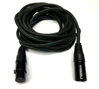 OmniaLaser XLR3MT-S Câble professionnel DMX Cannon XLR M/F tressé équilibré pour une qualité audio exceptionnelle (3 mètres blindé)