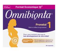 Omnibionta 1 Acide Folique Pronatal Désir Et Début De Grossesse Boîte 12 Semaines 84 Comprimés
