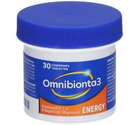 Omnibionta®3 Énergie | Comprimés multivitaminés avec vitamines B12, C et magnésium 1 mois Comprimé(S) 30 pc(s)