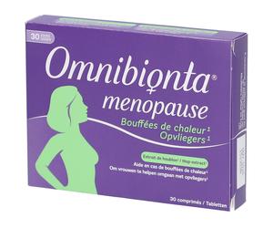 Omnibionta® Ménopause | Bouffées de Chaleur, Contre la ménopause avec extrait plante (houblon)¹ Comprimé(S) 30 pc(s)