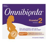 Omnibionta Pronatal Acide Folique Grossesse +4 Semaines 28 Comprimés + 28 Gélules