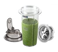 OmniBlend Smoothie Maker Mix & Go - Mixeur à smoothie 950 ml - Gobelet et pilon - Idéal pour les déplacements - Mixeur à smoothie à emporter pour smoothies/vinaigrettes vertes et plus encore