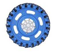 Omnidirectional Wheel 8in, Omni Wheel for DIY Robot Car Chassis, 45 Degree Heavy Load Omni Directional Wheel with TPU Rubber Rollers and Dual Bearing Design for Small Accurate Robo ((Revolver)